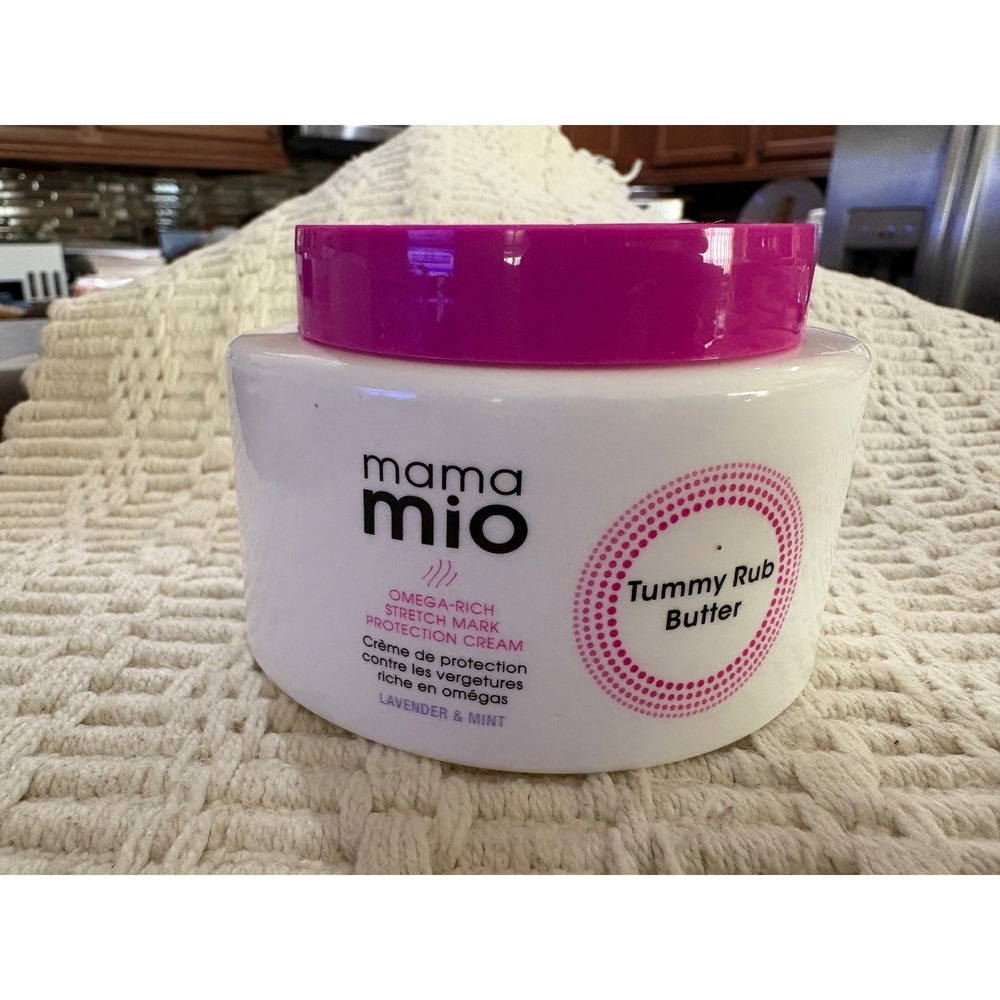 Mama Mio Tummy Rub Butter Stretch Mark Protection Cream Lavender & Mint 4oz‎